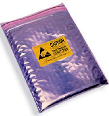 Maximum ESD protection in a three-ply pouch with Faraday cage construction featuring an inner layer of static dissipative .004 poly (MIL-B-81705, Type II and MIK-PRF-81705, Type II), a mid layer of Cancel® cushion and a static shielding outer layer. Armand’s multi-layer construction offers static shielding and impact resistance all in one bag. Options available are outer pocket, static dissipative bubble cushioning, an inner layer of amine-free static dissipative poly, metal slider. Static shield zip close cushion bags are custom made to customer specifications.