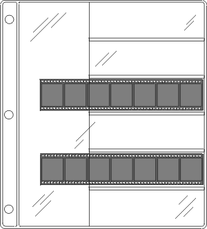 line drawing of SL-3-6 Film Strip Holder