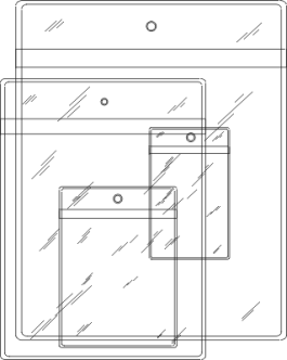 line drawing of Hang Tag Holders
