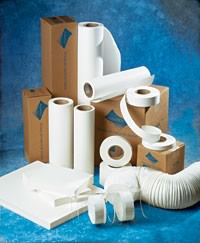 water soluble paper in various forms such as rolls sheets and banding
