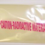 yellow radioactive waste bag