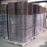 several rigid drum liners on pallets