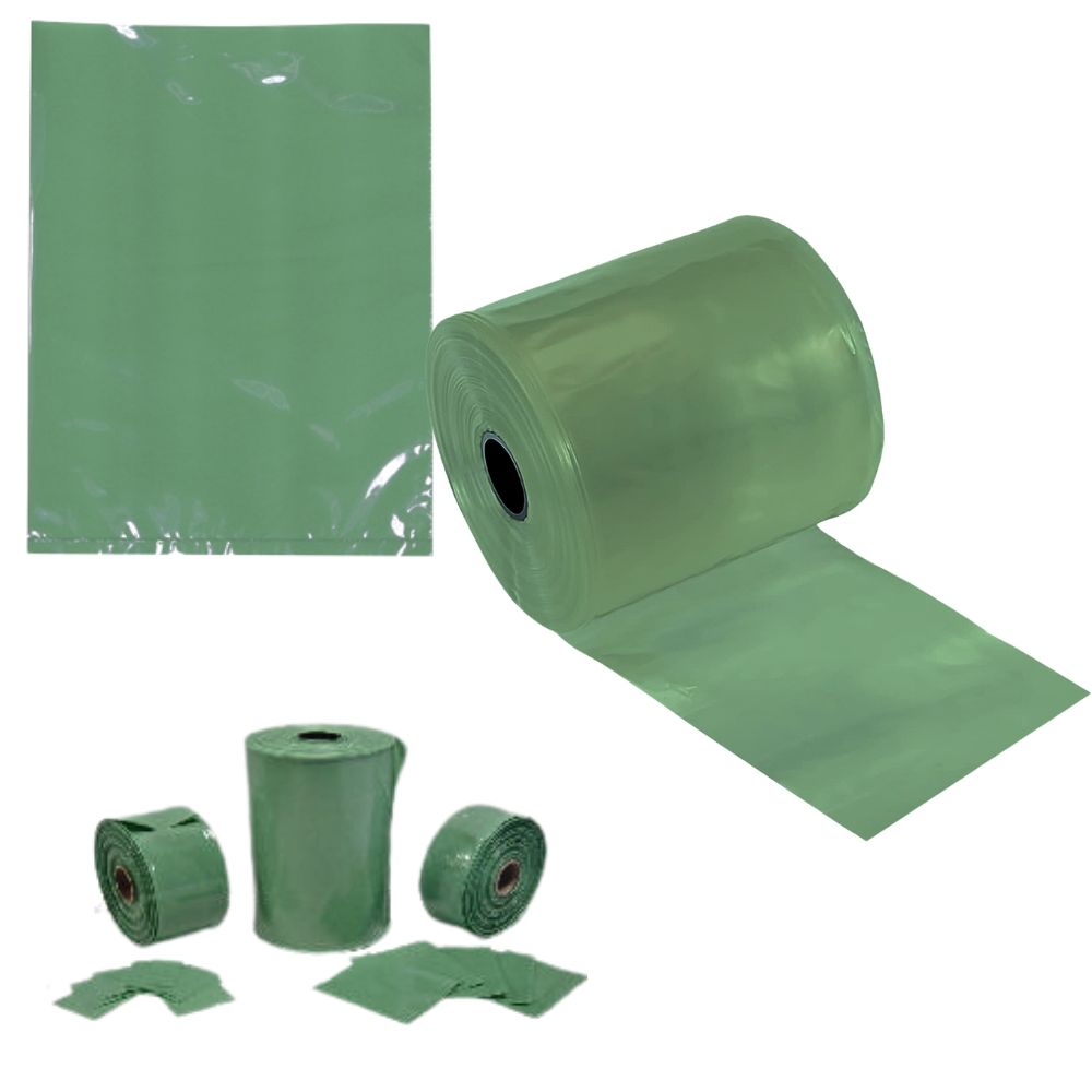 green nuclear poly examples of bags and rolls
