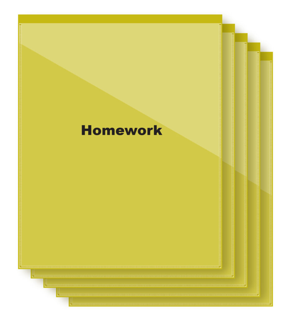 yellow school folder closed